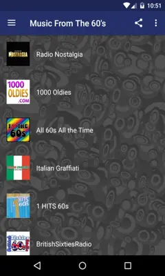 Music From The 60s Free android App screenshot 3